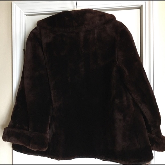 VTG. BEAU MOUTON GENUINE LAMB FUR Jacket SZ S-M - Picture 2 of 9